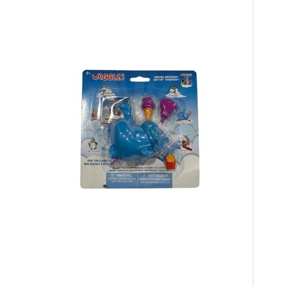 Waggles Hippo Figure Set – Collectible Animal Toy Figures Kids Playset NEW
